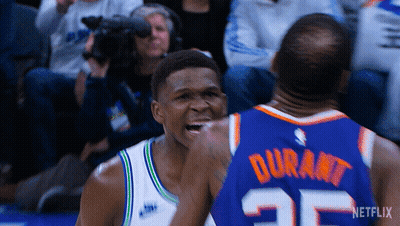 Basketball Player Wearing Durant Jersey GIF