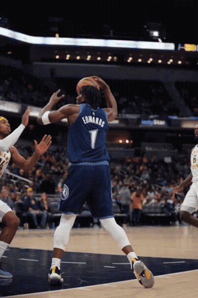 Basketball Player Wearing Edwards Jersey GIF