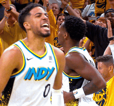 Basketball Player Wearing Indy Jersey GIF