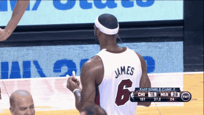 Basketball Player Wearing James Jersey GIF