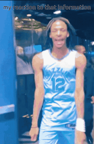 Basketball Player Wearing Number 12 Jersey GIF