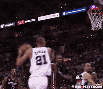 Basketball Player Wearing Number 21 Jersey GIF