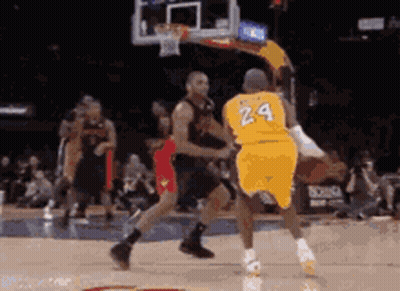 Basketball Player Wearing Number 24 Jersey GIF
