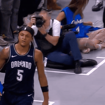 Basketball Player Wearing Orlando Jersey GIF
