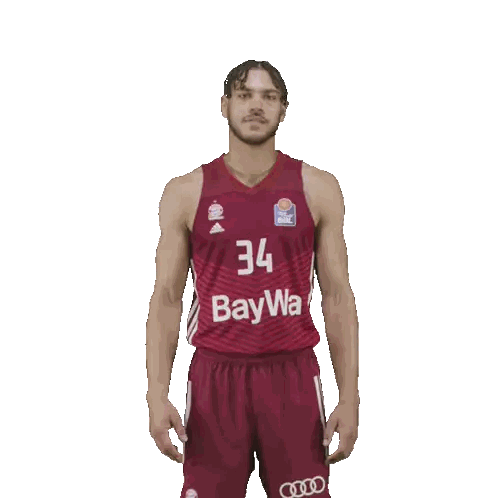 Basketball Player Wearing Red Jersey 34 Sticker