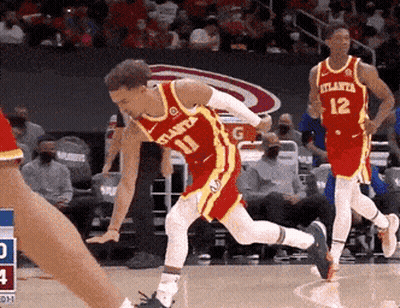 Basketball Player Wearing Red Jersey Number 11 GIF