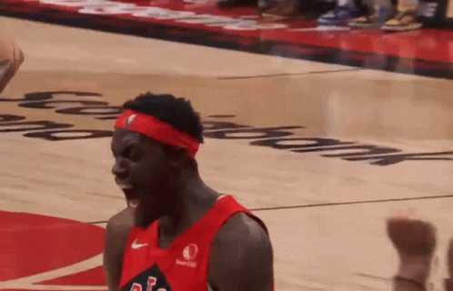Basketball Player Wearing Toronto Headband GIF