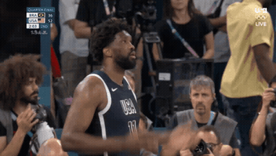 Basketball Player Wearing USA Jersey GIF
