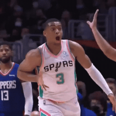 Basketball Player Wearing White And Green Jersey GIF