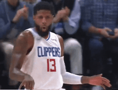 Basketball Player Wearing White Jersey Number 13 GIF