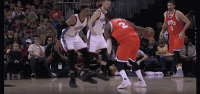 Basketball Player With Beard Pointing Up GIF