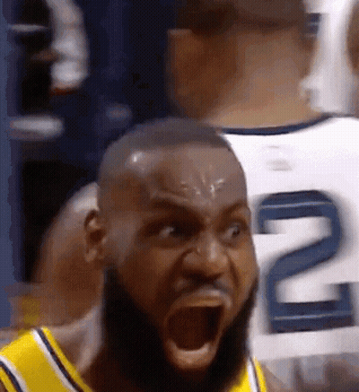 Basketball Player With Beard Screaming GIF