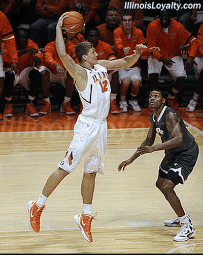 Basketball Player With Illinois Loyalty.com GIF