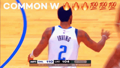 Basketball Player With Irving Jersey GIF