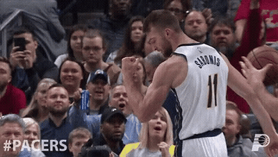 Basketball Player With Number 11 On Back GIF