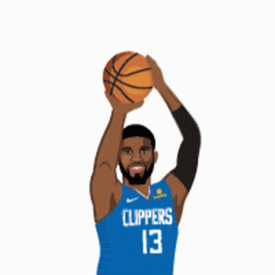 Basketball Player With Number 13 Jersey GIF