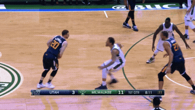 Basketball Player With Number 20 Jersey GIF