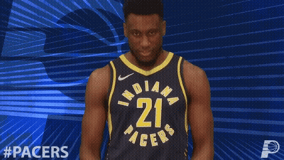 Basketball Player With Number 21 Jersey GIF