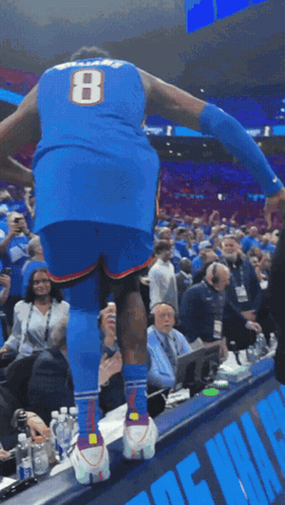 Basketball Player With Number 8 GIF