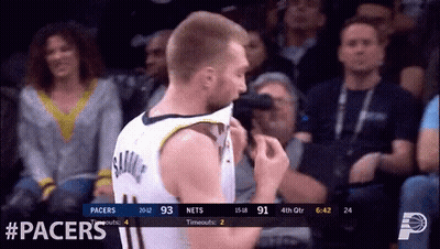 Basketball Player With Pacers GIF