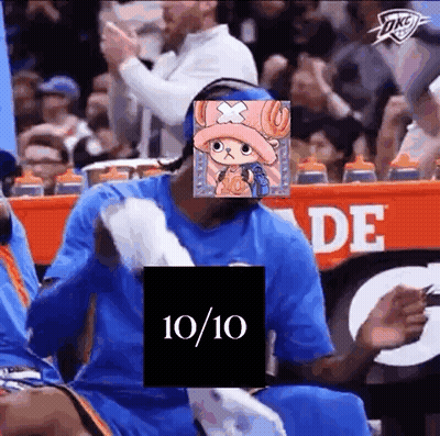 Basketball Player With Tony Tony Chopper Face GIF