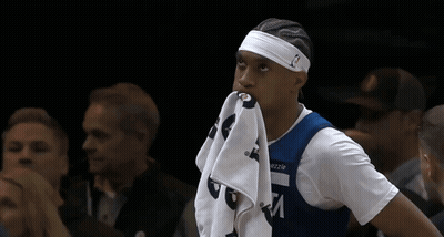 Basketball Player With Towel And Headband M GIF