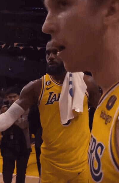 Basketball Player With Towel And Number 6 GIF
