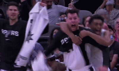 Basketball Players Celebrating Win GIF