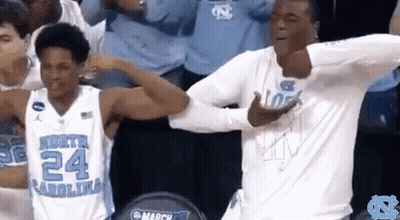 Basketball Players Dancing In Front Of Crowd Number 24 Jersey GIF