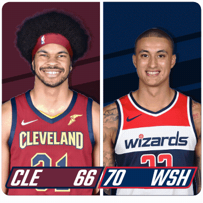Basketball Players From Cleveland And Wizards GIF