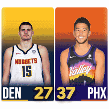 Basketball Players From Nuggets And Valley GIF