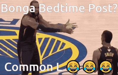 Basketball Players Hugging Bonga Bedtime Post GIF