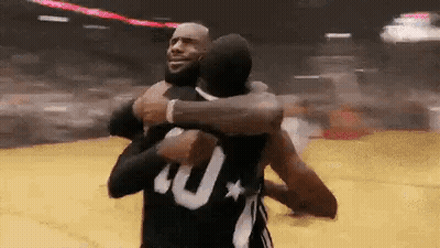 Basketball Players Hugging GIF