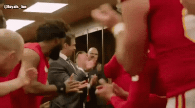 Basketball Players In Locker Room GIF