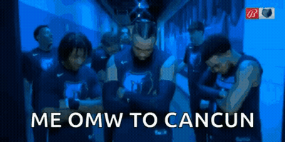 Basketball Players In Locker Room Me Omw To Cancun GIF