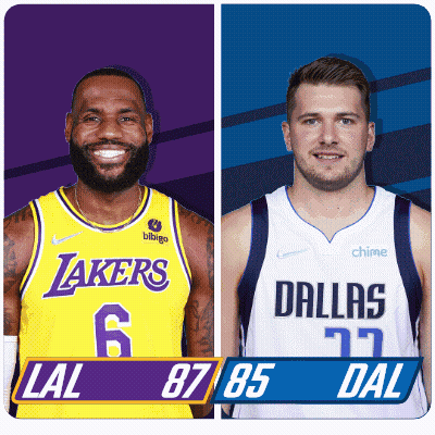 Basketball Players Lakers And Dallas GIF