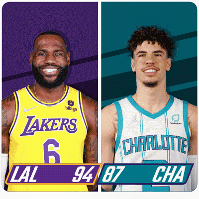 Basketball Players Lakers And Hornets GIF