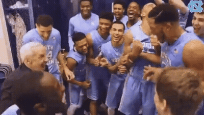 Basketball Players Laughing In Locker Room GIF