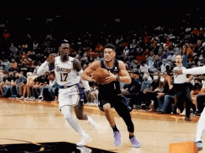 Basketball Players On Court Number 2 Jersey GIF