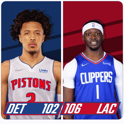 Basketball Players Pistons And Clippers GIF