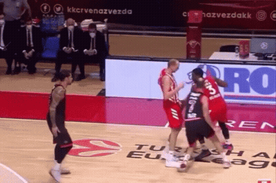 Basketball Players Playing Game GIF