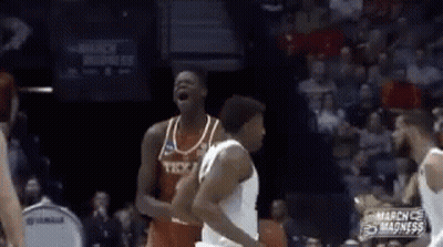 Basketball Players Playing In Stadium GIF