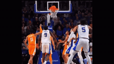 Basketball Players Playing, Number 5 Jersey GIF