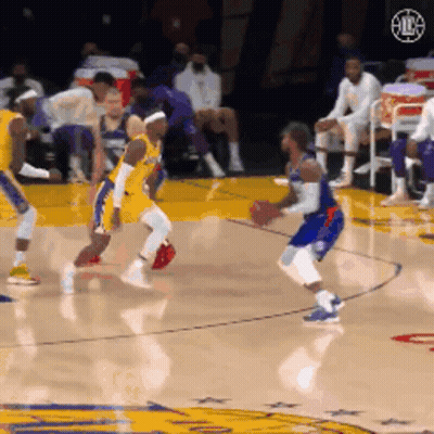 Basketball Players Playing On Court GIF