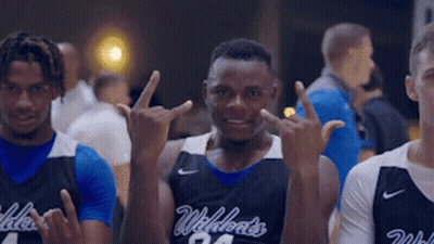 Basketball Players Posing With Number 24 Jersey GIF