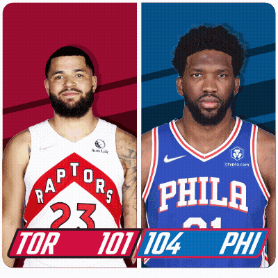 Basketball Players Raptors And Phillies GIF