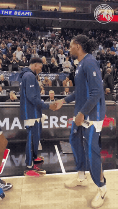 Basketball Players Shake Hands GIF