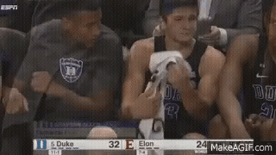 Basketball Players Sitting In Stadium GIF