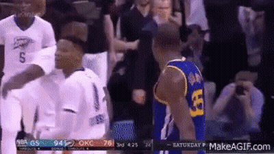 Basketball Players Standing In Stadium GIF