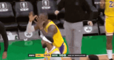 Basketball Players Standing Next To Each Other GIF